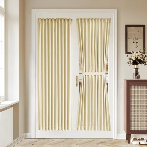 Vista 151 de Vatge - Cortinas laterales para ventana de puerta, cortinas para luz lateral de puerta frontal, 1 panel, 12 (ancho) x 72 (largo) pulgadas, aguamarina