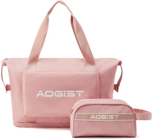 Travel Bags for Women, Weekender Bag with Toiletry Bag, Travel Tote Bag Carry On Bag Overnight Shoulder Bag with Wet Pocket