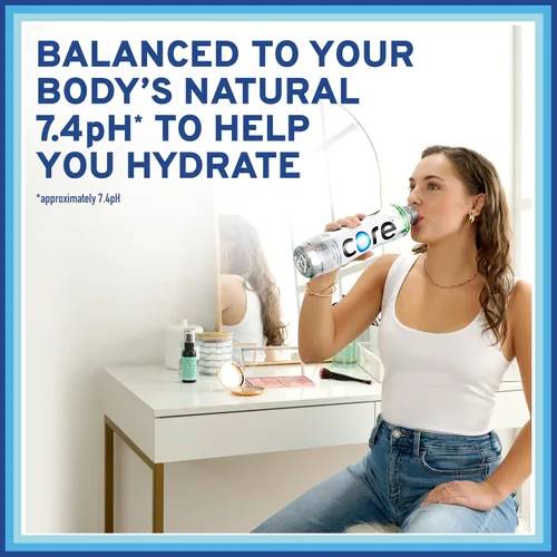 Vista 6 de Core Hidratación Agua perfectamente equilibrada, botellas de 0.5 L, 24 unidades (4 paquetes de 6)