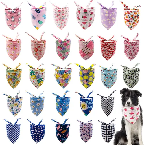 Vista 23 de 50 pañuelos para perro para el día del padre, extra grandes, extra grandes, XL, XXL, triangular, bufandas para la cabeza, orillo, costura de borde