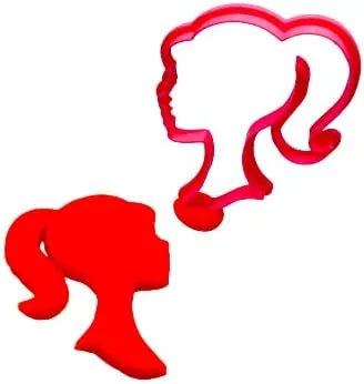 Cortador de galletas con cabeza de muñeca, hecho a mano en los Estados Unidos, impreso en 3D, perfecto para hornear con niños, elige tu tamaño (1