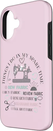 Vista 2 de Sewing Machine Funny Sew Quilting Seamstress Sewer Case for iPhone 16
