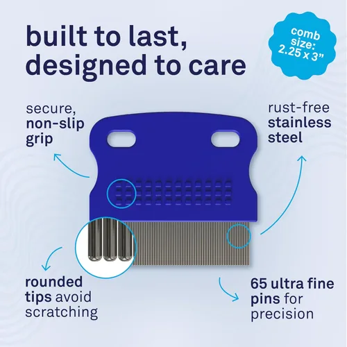 Vista 4 de Petpost Peine removedor de manchas de lágrimas para perros – Rastrillo de dientes extrafino que elimina suavemente y eficazmente la corteza