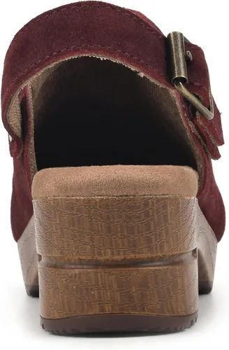 Vista 6 de WHITE MOUNTAIN Zapatos Ser Cuero Plantillas Zuecos