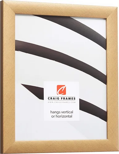 Vista 2 de Craig Frames Marco de fotos contemporáneo, 4 x 6 pulgadas, dorado envejecido