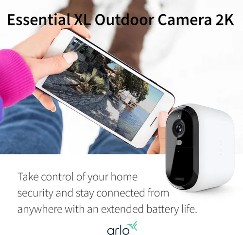 Vista 7 de Cámara de seguridad Arlo Essential XL 2K Interior - Exterior 2ª generación Batería 4 veces más duradera Sin cables con foco, audio de 2