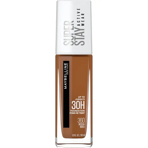 Vista 7 de Maybelline Super Stay Base Líquida de Cobertura Completa Active Wear Makeup, Hasta 30 Horas de Duración, Resistente a Transferencias, Sudor y Agua