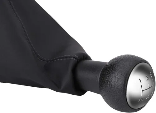 Vista 8 de Qiilu Pomo de palanca de cambios de 5 velocidades, negro, plástico, compacto, fácil de instalar, duradero, ambidiestro, plástico sin terminar, mango