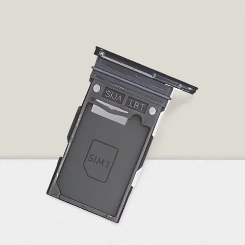Vista 3 de Bandeja de tarjeta SIM de repuesto para Samsung Galaxy S22 Ultra SM-S908U S908U1 (Phantom Black) - Versión de EE. UU