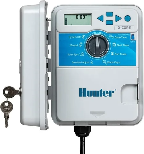 Hunter Sprinkler Temporizador de rociadores XC800 X-Core de 8 estaciones para exteriores