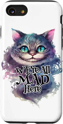 Vista 18 de Cheshire cat We're All MAD Here Alicia in Wonderland - Carcasa para iPhone 17