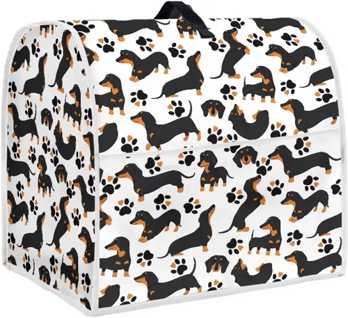 Vista 45 de Talayituse Beach Turtle Starfish Print Stand Mixer Cover for 4.5-5 Quarts Kitchen Aid, Washable Mixer Dust Cover with Handle and Pocket Kitchen