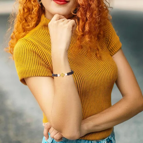 Vista 24 de Craftdady - Cuentas pequeñas de cruz de metal