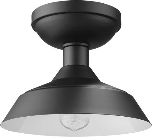 Vista 13 de GLOBE Electric 66000038 18.5W Lámpara de techo empotrable LED integrada para interior y exterior, blanco mate, acento en tono madera, mejoras