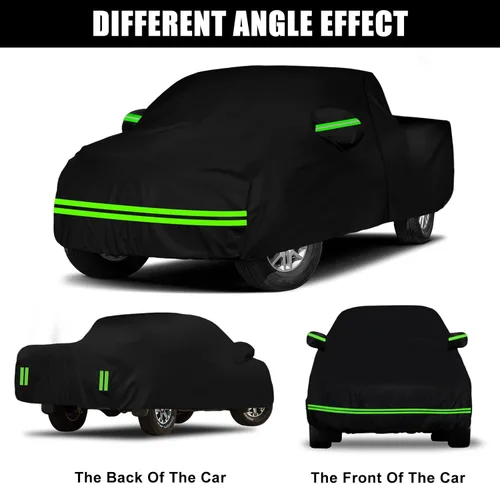 Vista 5 de Funda impermeable para automóvil compatible con Ford 1935-1941 Pickup de 1/2 tonelada con cama de 6.5 pies, poliéster 210T con forro