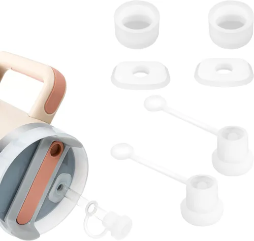 Juego de 2 tapones antiderrames para vaso Stanley Cup de 20 onzas, 30 onzas, 40 onzas, 64 onzas, accesorios a prueba de fugas para vaso Stanley con