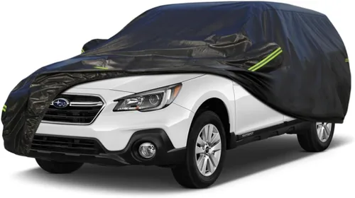 Vista 19 de KouKou Funda impermeable para automóvil SUV adecuada para BMW X1 de 2009 a 2025, 7 capas a prueba de viento para todo tipo de clima, cubierta
