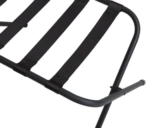 Vista 3 de Mabel Home Portaequipajes plegable de metal negro
