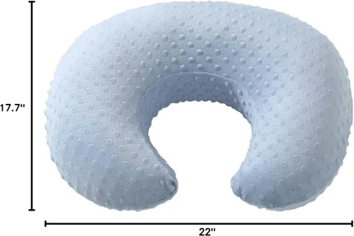 Vista 7 de Funda de almohada de lactancia para bebés, fundas de almohada de lactancia para madres lactantes, ajuste ultra suave, almohadas de lactancia Azul