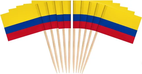 Vista 15 de JAVD CYPS - 100 banderas de palillo de dientes cubano, mini palillo pequeño para cupcakes, banderas cubanas, selecciones de campo, decoración