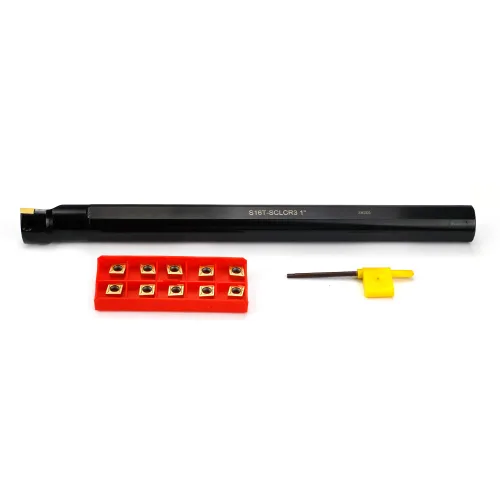 Vista 7 de OSCARBIDE Barra de mandrinar indexable de 1 x 12 pulgadas, vástago de 1 pulgada, longitud total de 12 pulgadas, Sclcr de mano derecha, 10 piezas