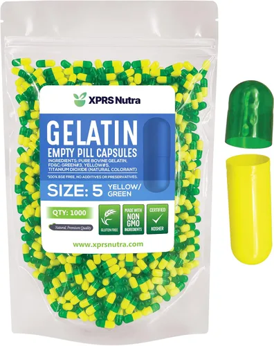 Vista 10 de XPRS Nutra Cápsulas vacías tamaño 5 – 100 cápsulas de gelatina vacías transparentes muy pequeñas – Pastillas de relleno de cápsulas de bricolaje