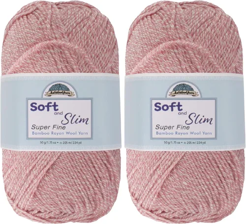 Vista 109 de JubileeYarn Hilo Suave y Delgado - 50g/madeja Mezcla de Rayón de Bambú y Lana - Pegaso - 2 madejas