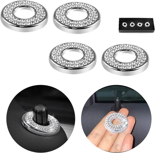 Accesorios decorativos brillantes para seguro de puertas de automóvil Clase C (7 colores disponibles)