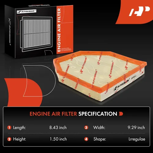 Vista 3 de A-Premium Filtro de aire de motor de 2 piezas compatible con BMW M2 2019-2021, M3 2015-2018, M4 2015-2020, M5 2012-2016, M6 2012-2018, M6 Gran Coupe