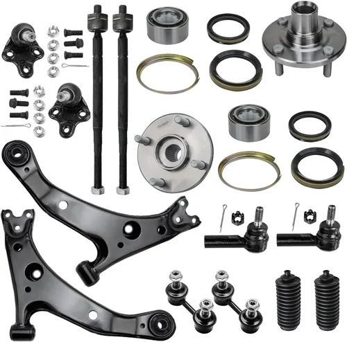 Vista 167 de Detroit Axle - Kit de cubos de rodamiento de rueda delantera de 6 piezas para Dodge Dart 2013-2016, Chrysler 200 2015-2017, 2 cojinetes de rueda