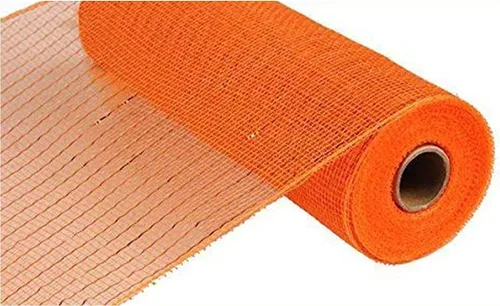 Vista 28 de Cinta decorativa de malla de yute de poliéster de 10 pulgadas x 30 pies (rayas naturales marrones y blancas con hilo de algodón): RY800348 Raya