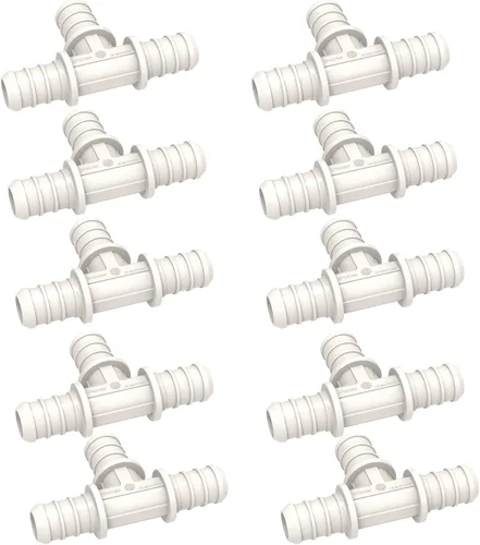Vista 33 de SEAFLO Acoplamiento de tubería PEX de plástico de 90 grados 1/2" Barb x 1/2" adaptador de codo de ajuste de púas compatible con tubo PEX o PE-RT