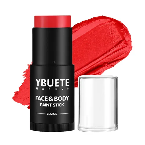 Vista 21 de YBUETE Palo de pintura a base de agua blanca para Halloween SFX Maquillaje Blanco