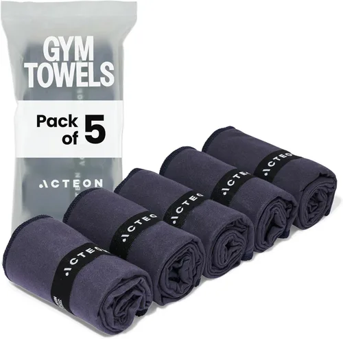 Vista 10 de Acteon Toalla de gimnasio de microfibra de secado rápido, fibra absorbente sin olor de iones plateados, secado rápido, equipo de entrenamiento