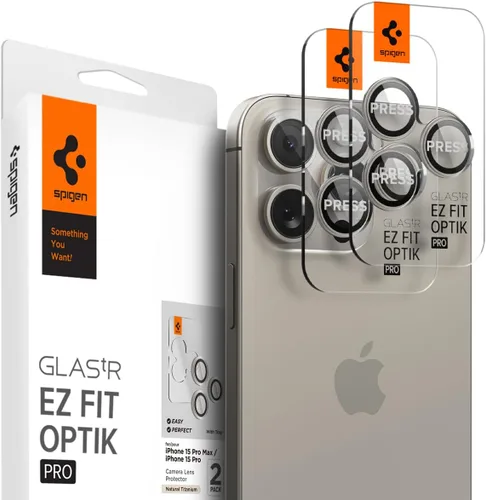Vista 10 de Spigen Protector de pantalla para lente de cámara [GlasTR EZ Fit Optik Pro] diseñado para iPhone 17 Pro Max iPhone 17 Pro iPhone 16 Pro Max 16