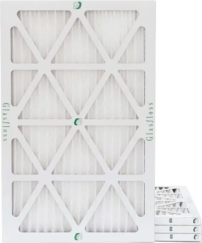 Glasfloss Filtros de aire para horno de CA ZL 16x25x1 MERV 13. Paquete de 4