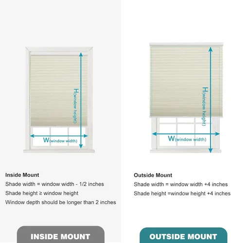 Vista 7 de Changshade Persianas celulares opacas de tamaño personalizado, sin cables, con el diámetro de panales de 1.5 pulgadas, para oficina, sala de estar