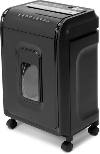 Aurora AU1260XA - Trituradora de papel y CD/tarjetas de crédito anti-atascos de 12 hojas