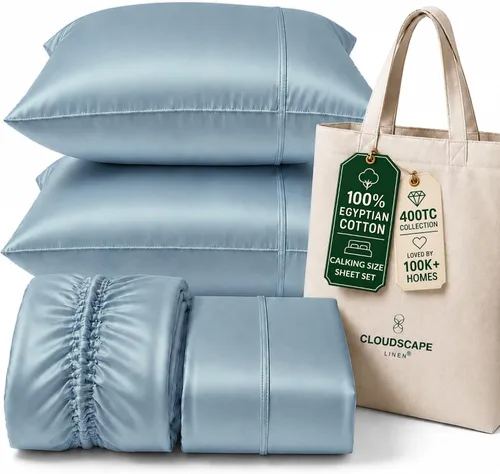 Vista 69 de CLOUDSCAPE LINEN Sábanas de cama individuales de lujo 100% algodón egipcio 01. blanco