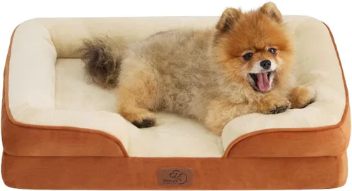 Vista 21 de Bedsure - Cama ortopédica para perros de tamaño grande - Cama impermeable para perros grandes y gatos, sofá de confort para perros con funda