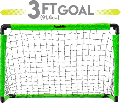 Vista 2 de Franklin Sports Mini Soccer Goal with Ball and Pump Verde