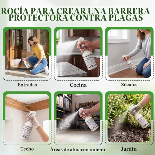 Vista 9 de 16 oz a base de plantas naturales y 2 repuestos de concentrado de 1 oz, control de pulverización natural