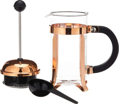 Vista 2 de BODUM Chambord - Cafetera de prensa francesa de 3 tazas, cobre, 0.35 l, 12 onzas