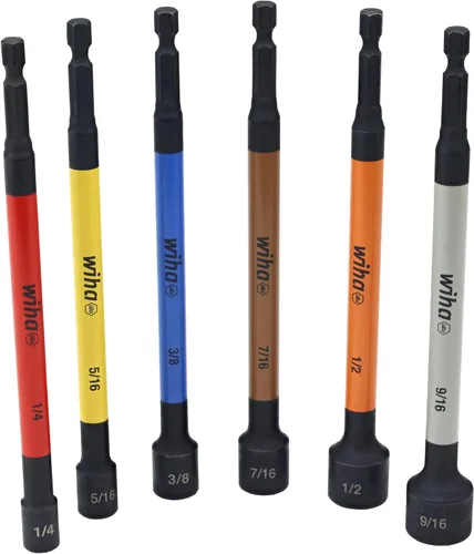 Vista 5 de Wiha 70486 - Juego de 6 llaves de tuercas magnéticas codificadas por