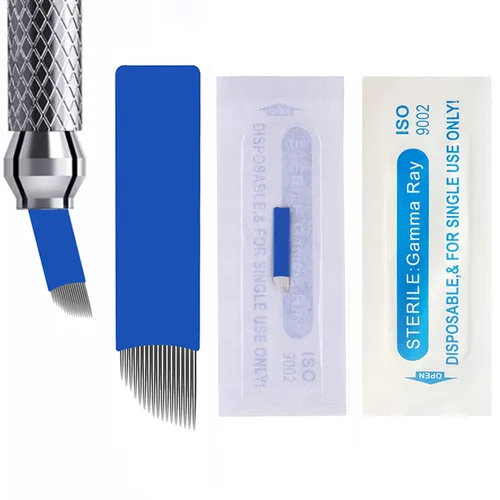 Vista 11 de Microblading Bolígrafos 3 Pieza Dorado Doble Propósito Luz Manual Tatuaje Ceja Plumas Para Maquillaje Permanente Suministros Pluma De Aluminio