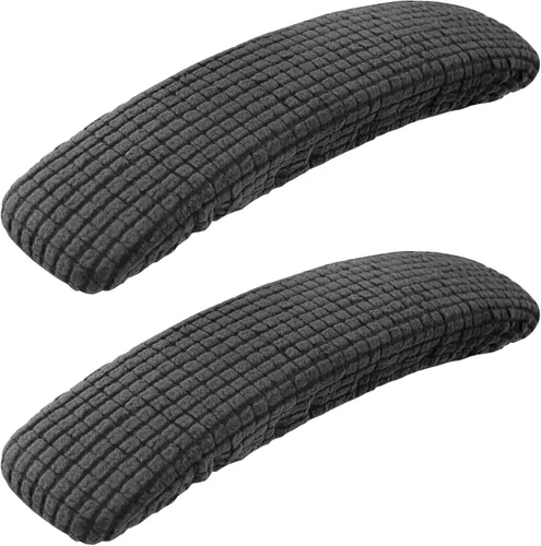 Vista 11 de SARAFLORA Funda para silla de oficina, elástica, resistente a las manchas, de elastano, para silla de computadora, para sillas de escritorio, brazo