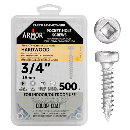 Vista 18 de ARMOR TOOL AP-C-100-100 Tornillos de rosca gruesa de 1 pulgada con revestimiento de color verde y unidad cuadrada