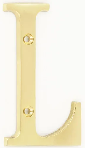 Vista 9 de ZW Hardware B100 Letra M de latón macizo de latón macizo de 3 pulgadas