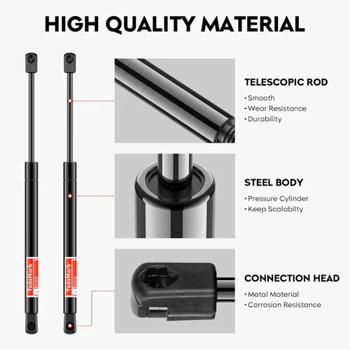 Vista 4 de 2 piezas de soporte de elevación de capó delantero para Chevrolet Corvette 1997-2004, Lincoln Navigator SG330023 4525 2007-2016