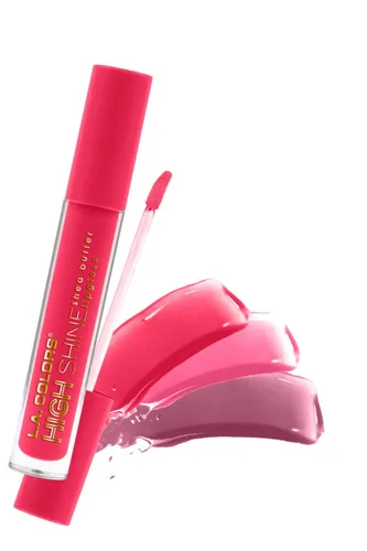 Vista 5 de Manteca de Karité Lip Gloss de lato brillo L.A. Colors, de 0,14 onza, Bebé Pastelillos (Baby Cakes)